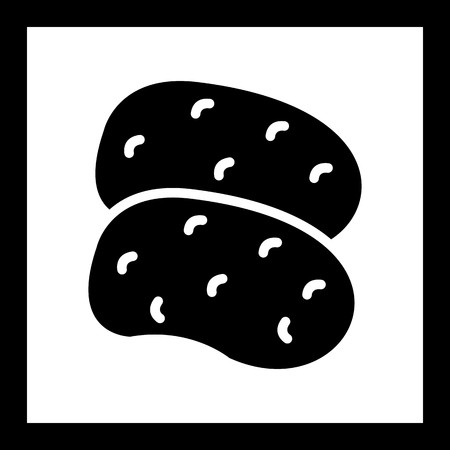 Vector Potatoes Iconのイラスト素材