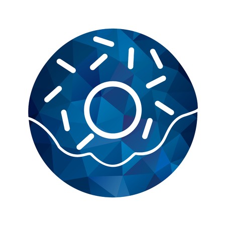 Vector Doughnut Iconのイラスト素材