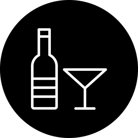 Vector Wine Iconのイラスト素材