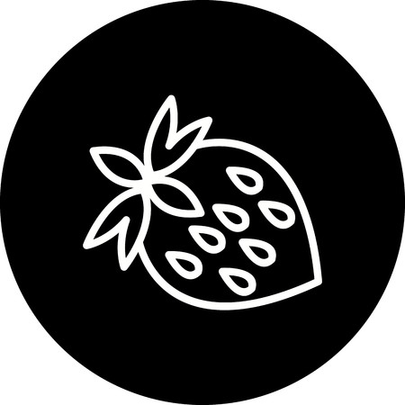 Vector Strawberry Iconのイラスト素材