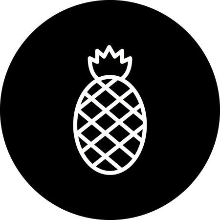 Vector Pineapple Iconのイラスト素材