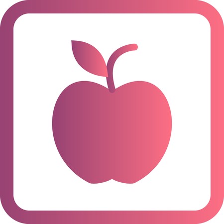 Vector Apple Iconのイラスト素材