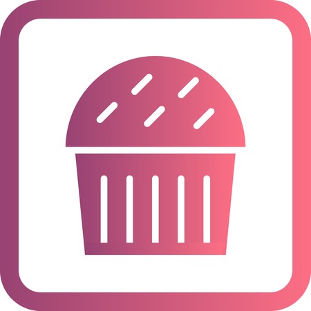 Vector Cupcake Iconのイラスト素材