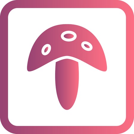 Vector Mushroom Iconのイラスト素材