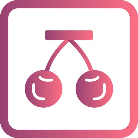Vector Cherry Iconのイラスト素材