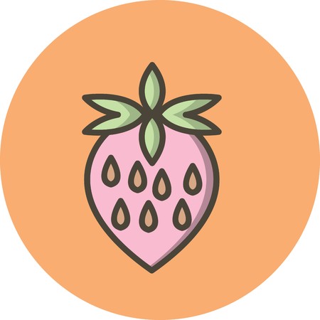 Vector Strawberry Iconのイラスト素材