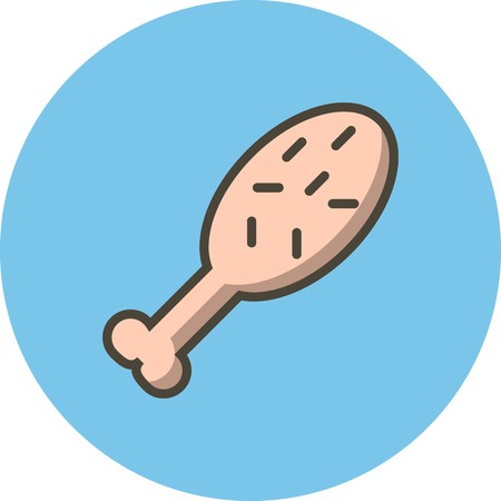 Vector Chicken Iconのイラスト素材
