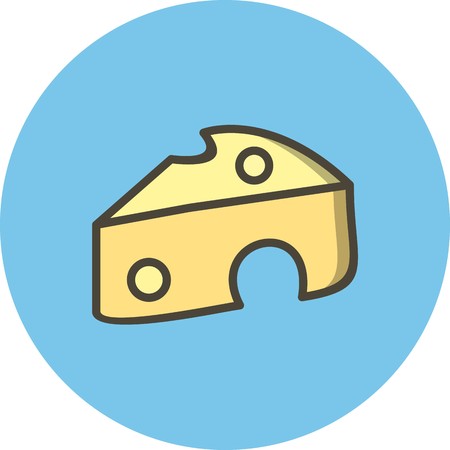 Vector Cheese Iconのイラスト素材