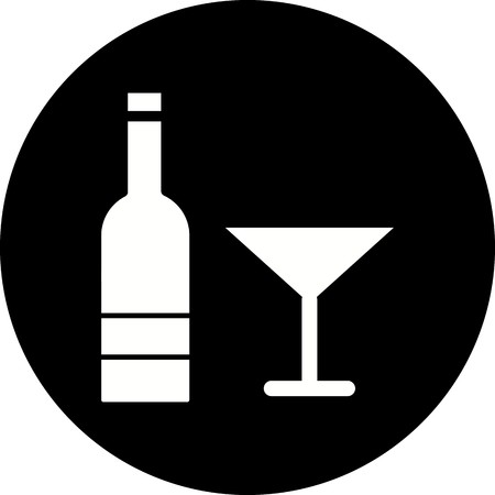 Vector Wine Iconのイラスト素材