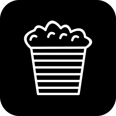 Vector Popcorn Iconのイラスト素材
