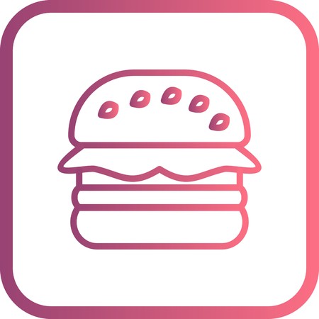 Vector Hamburger Iconのイラスト素材