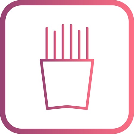 Vector FrenchFries Iconのイラスト素材