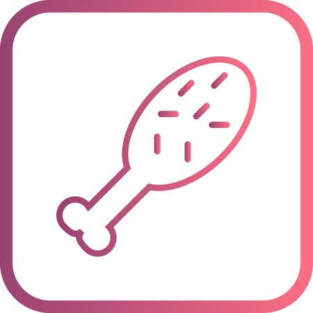 Vector Chicken Iconのイラスト素材