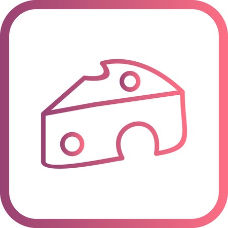 Vector Cheese Iconのイラスト素材