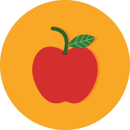 Vector Apple Iconのイラスト素材
