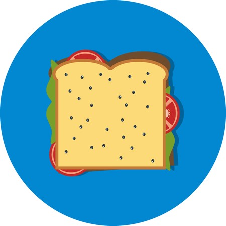 Vector Sandwich Iconのイラスト素材