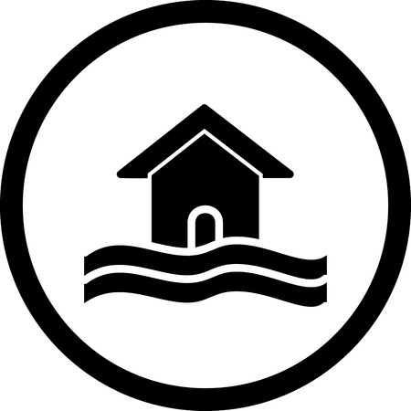 Vector Flood Symbol Iconのイラスト素材