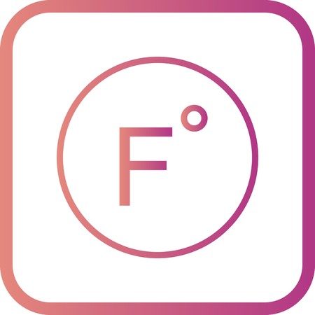 Vector Fahrenheit Iconのイラスト素材