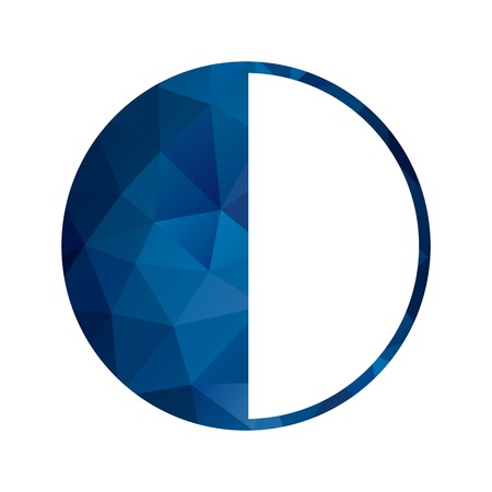 Vector Last Quarter Iconのイラスト素材