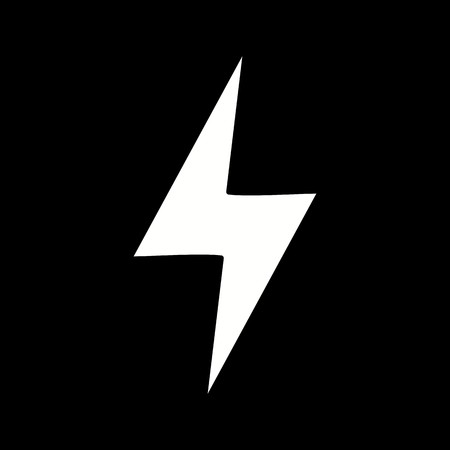 Vector Lightning Button Iconのイラスト素材