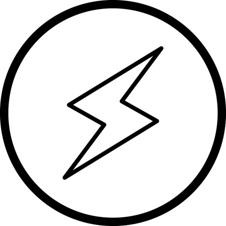Vector Lightning Button Iconのイラスト素材