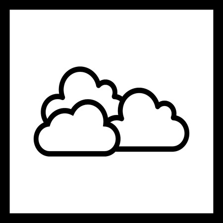 Vector Cloudy Iconのイラスト素材