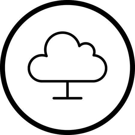 Vector Cloud Computing Iconのイラスト素材