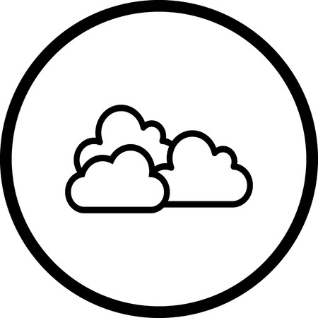 Vector Cloudy Iconのイラスト素材