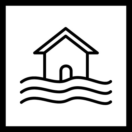 Vector Flood Symbol Iconのイラスト素材