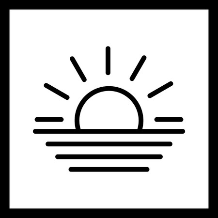 Vector Sunset Iconのイラスト素材