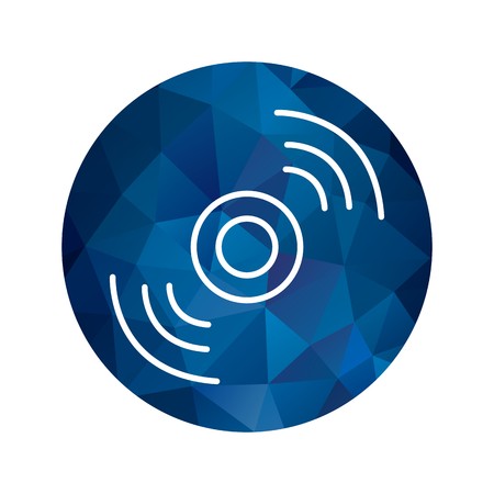 Vector Compact Disk Iconのイラスト素材