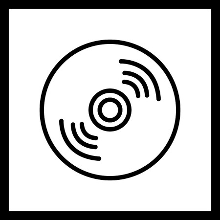 Vector Compact Disk Iconのイラスト素材