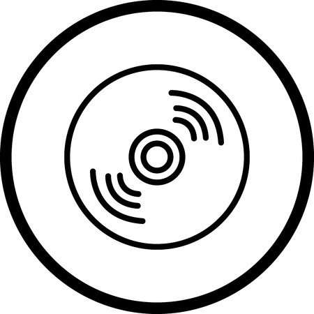 Vector Compact Disk Iconのイラスト素材