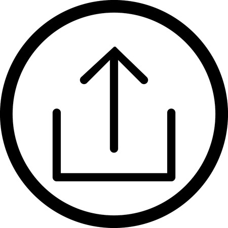 Vector Upload Iconのイラスト素材