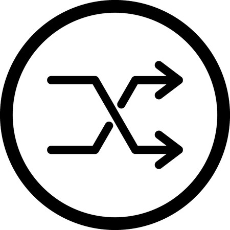 Vector Shuffle Iconのイラスト素材