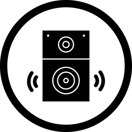 Vector Speaker Iconのイラスト素材