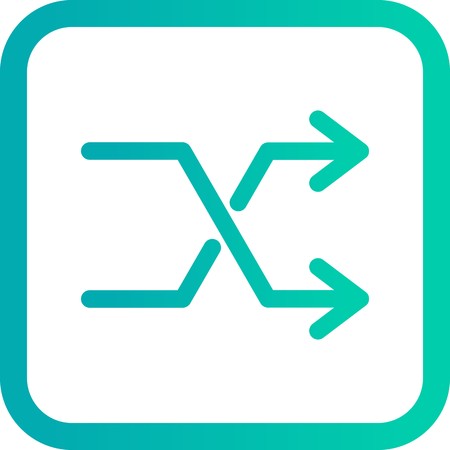 Vector Shuffle Iconのイラスト素材
