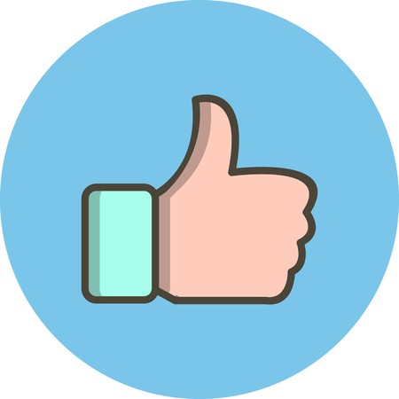 Vector Like Iconのイラスト素材