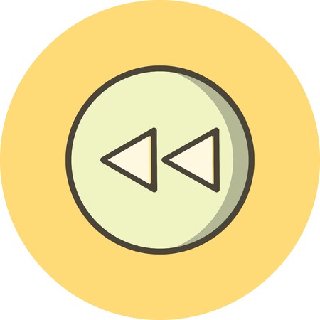 Vector Back Iconのイラスト素材