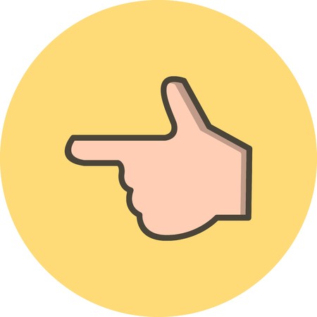 Vector Hand Iconのイラスト素材