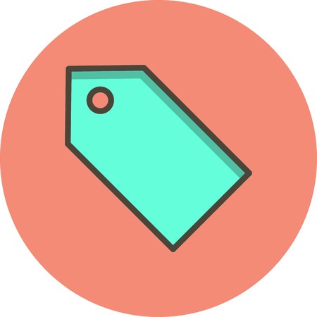Vector Tag Iconのイラスト素材