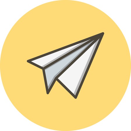Vector Paper Plane Iconのイラスト素材