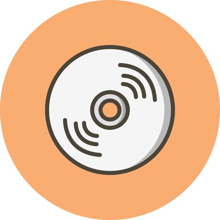 Vector Compact Disk Iconのイラスト素材