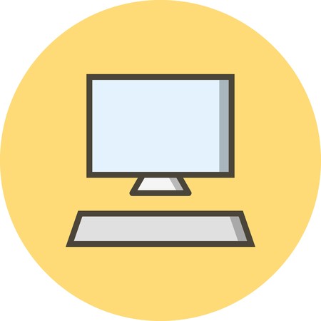 Vector Computer Iconのイラスト素材