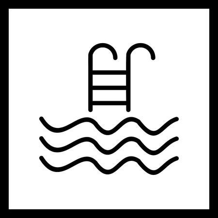 Vector Swimming Pool Iconのイラスト素材