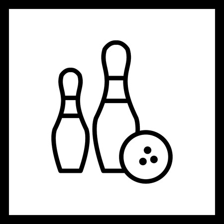 Vector Bowling Iconのイラスト素材