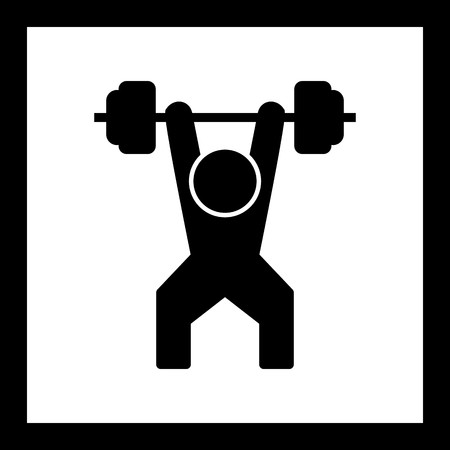 Vector Weightlifting Iconのイラスト素材
