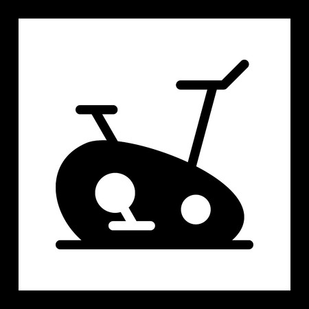 Vector Exercise Bike Iconのイラスト素材
