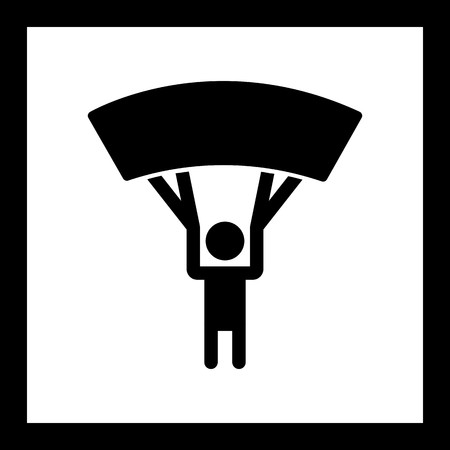 Vector Parachutist Iconのイラスト素材