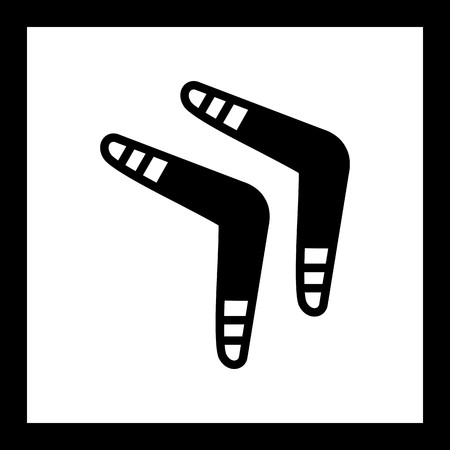 Vector Boomerang Iconのイラスト素材